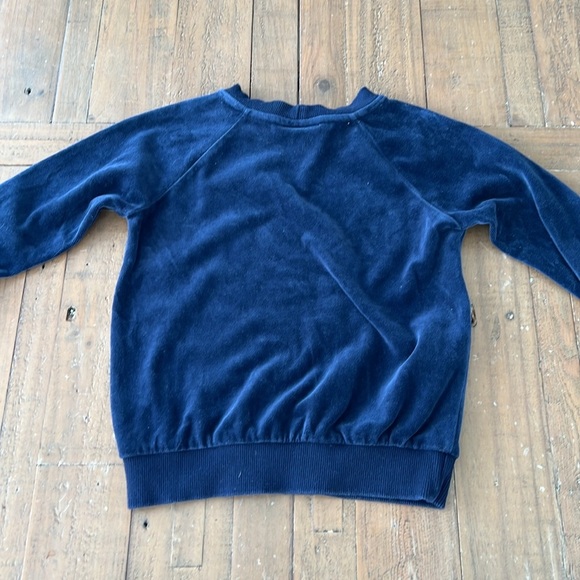 Hanna andersson navy velour pullover sweatshirt - Picture 5 of 5